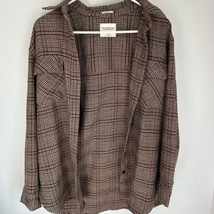 Abercrombie oversized flannel.